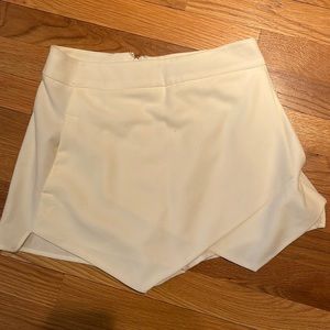 Asymmetrical White Skort